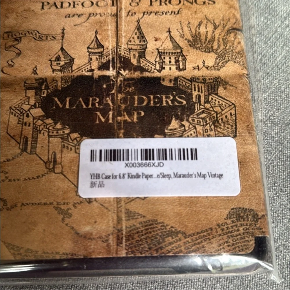 Marauder's Map Vintage Kindle Case Harry Potter